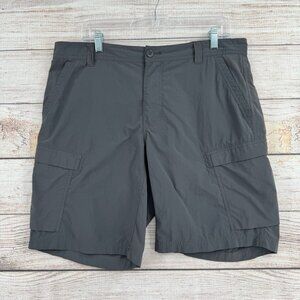 REI Co-Op Sahara Cargo Shorts Men's‎ Size 36 Gray Hiking Nylon